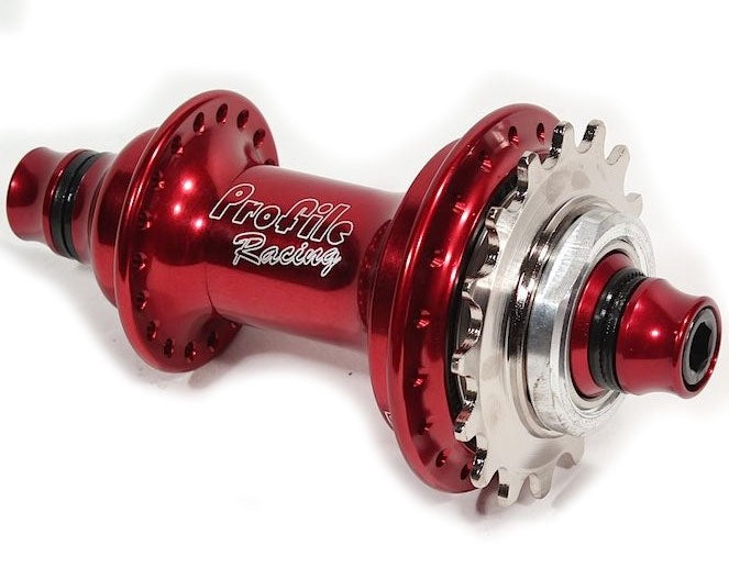 Profile Elite Cassette Hub Red RHD