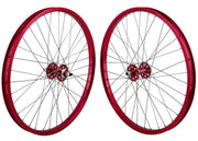 SE RACING 24 inch WHEEL SET Red (Blemished - Scratches in Rim)