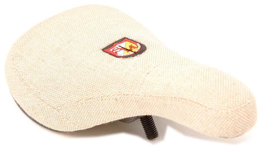 Sella BMX S&M Slim Pivotal In Canapa - Beige, 10 Oz, Universale Per Fit GT SE KINK DK FBM HARO