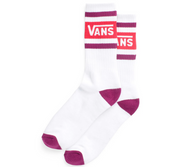 Vans Drop V Crew Socks Purple/White - 9.5-13