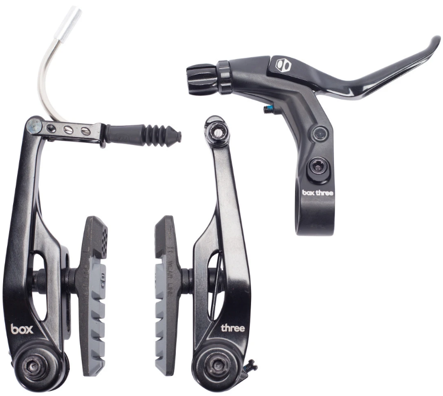 Kit De Freins VTT/Vélo V-Brake – Aluminium – Jeu Complet Avant/arrière Avec Patins