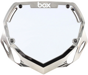 Box Two Number Plate Chrome Silver/Large