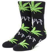Huf X Cult Crew Socks One Size Fits Most - Black/Green