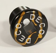 Deco Fork Bolt Compression Cap Black/Gold swirl - H24