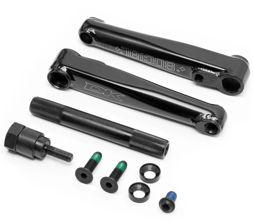 Dk Social 3 piece cranks at Albe's BMX