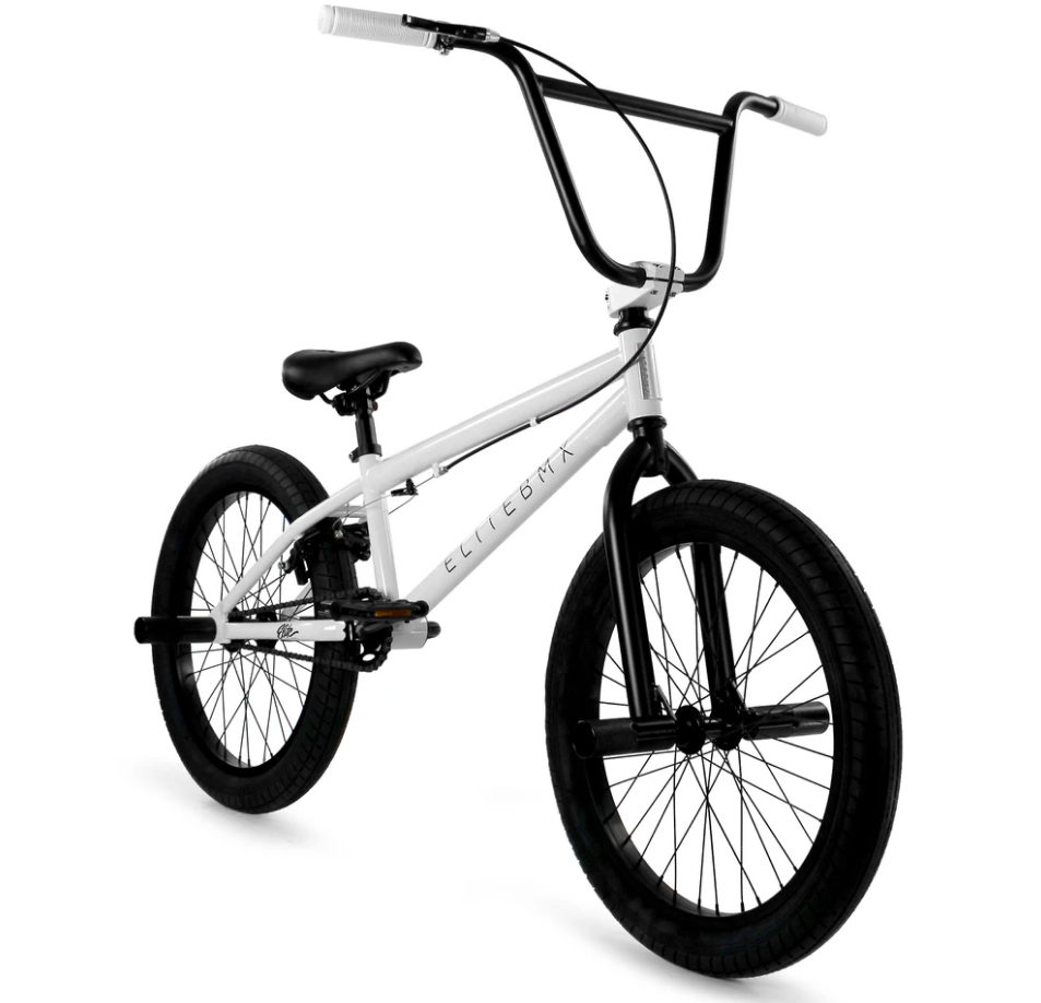 White and black bmx bike shop