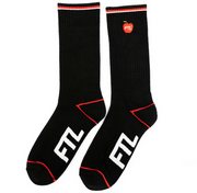 FTL Apple Crew Socks Black