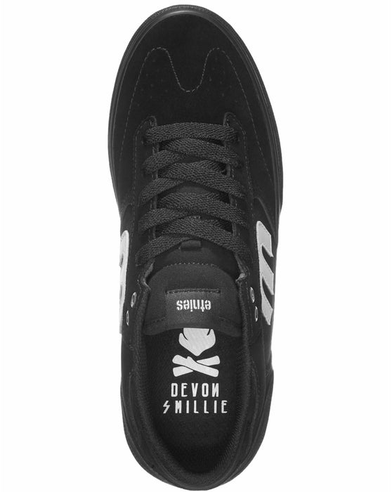 Etnies Windrow Vulc Shoes (Black / White / Devon Smillie Signature)
