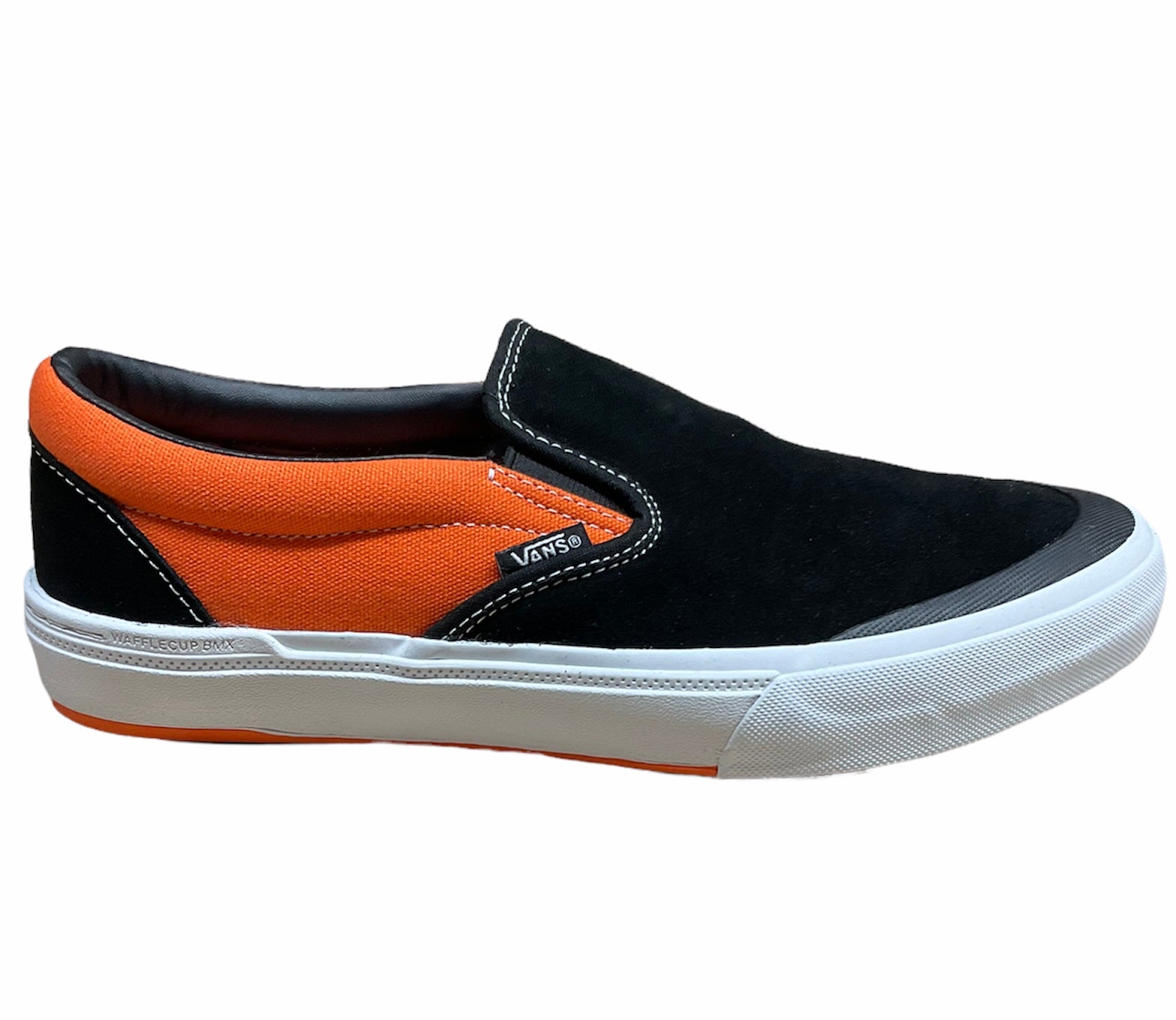 Vans BMX Slip-On Shoes-Black/Neon Orange, 9