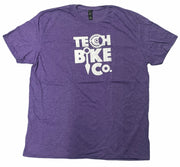 Tech Bike Co. Big Logo T-Shirt Heather Purple/XXL