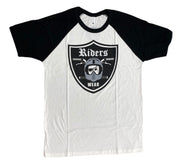 Riders Wear 2.0 T-Shirt White/Black Sleeves - Small