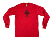 Metal Bikes Spade Long Sleeve Shirt Red/Black Ink / Large