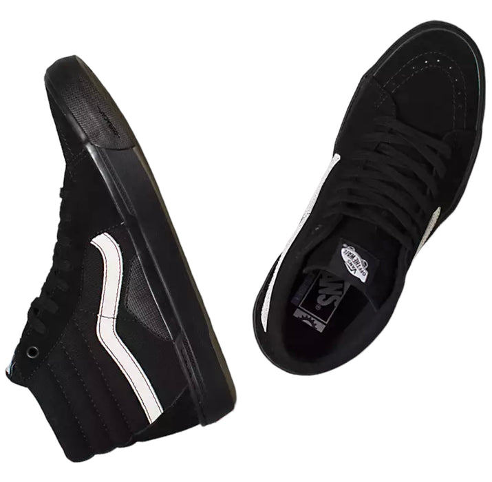 Vans Sk8 Hi Pro BMX Shoes (Black/Black/White)
