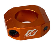 TNT Double Bolt Seatpost Clamp 25.4mm OD Fits: 22.2mm Post / Orange