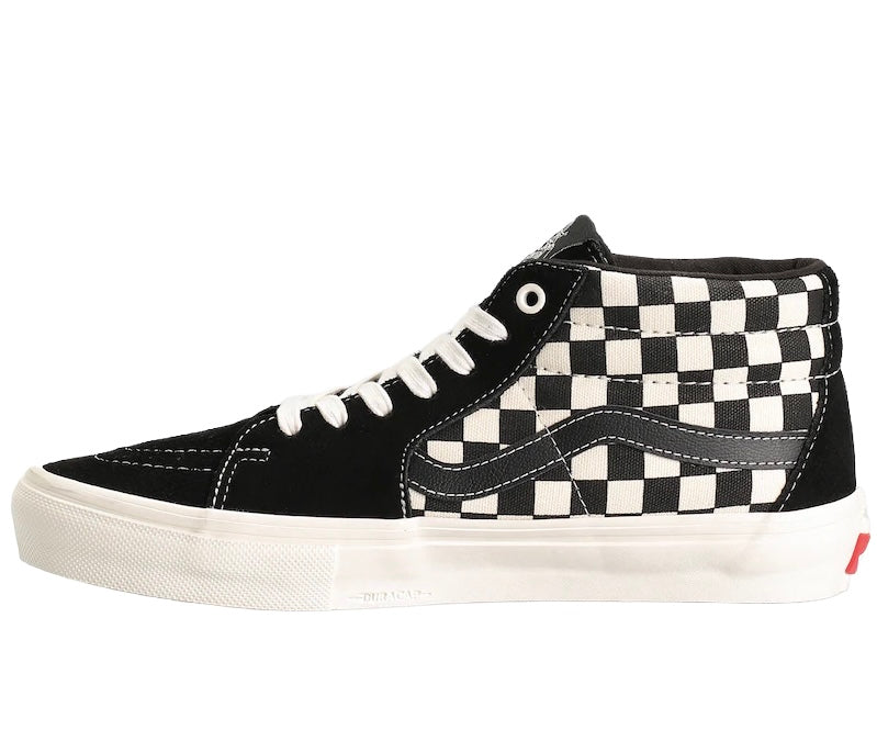 Vans Skate Grosso Mid Shoes (Checkerboard Black / Marshmallow)