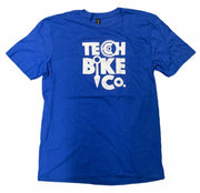 Tech Bike Co. Big Logo T-Shirt Blue/Large