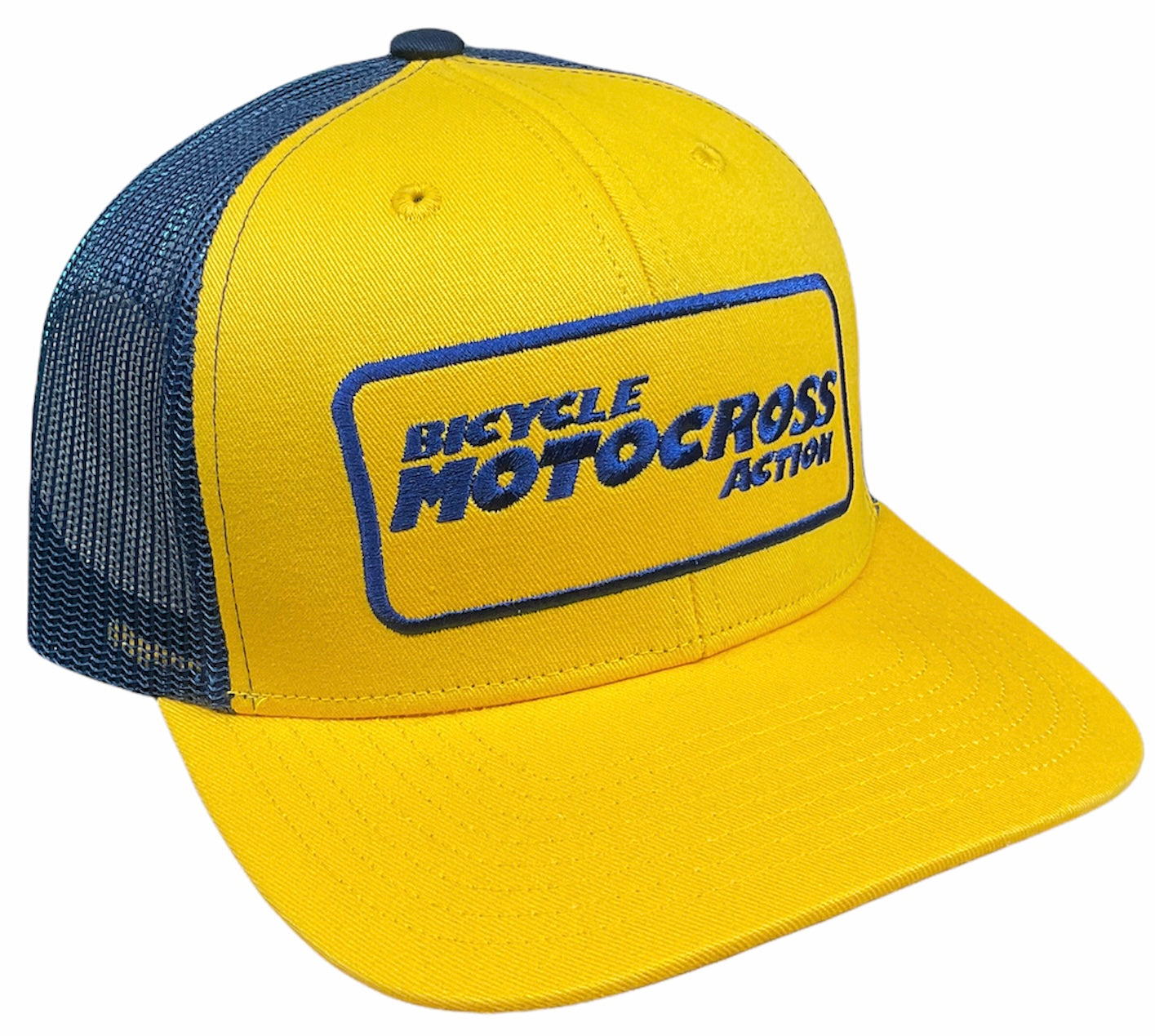 Bicycle Motocross Action Logo Trucker Hat