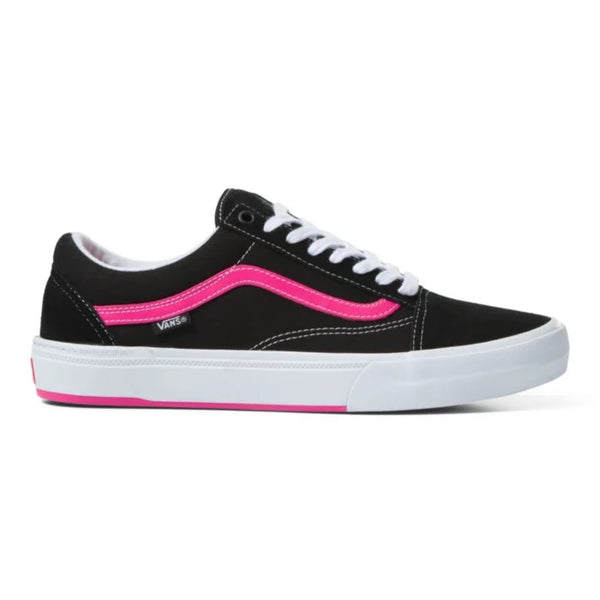 Pink and black vans womens sale