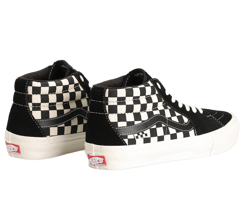 Vans Skate Grosso Mid Shoes (Checkerboard Black / Marshmallow)