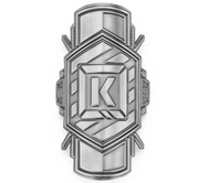 Kink K-Brick Head Tube Badge Silver