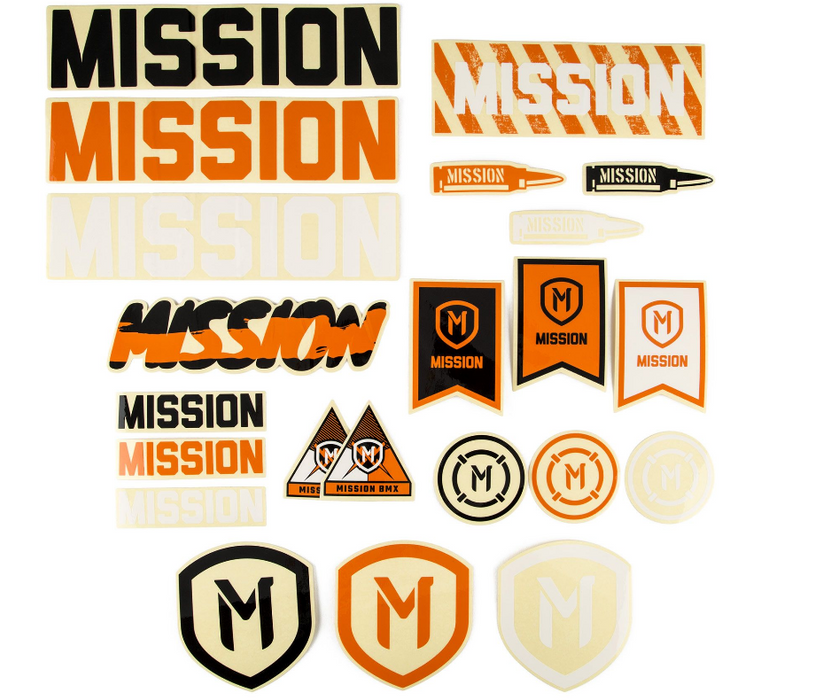Mission Racing Decals Mission Assorted Sticker Pack — Albe's BMX
