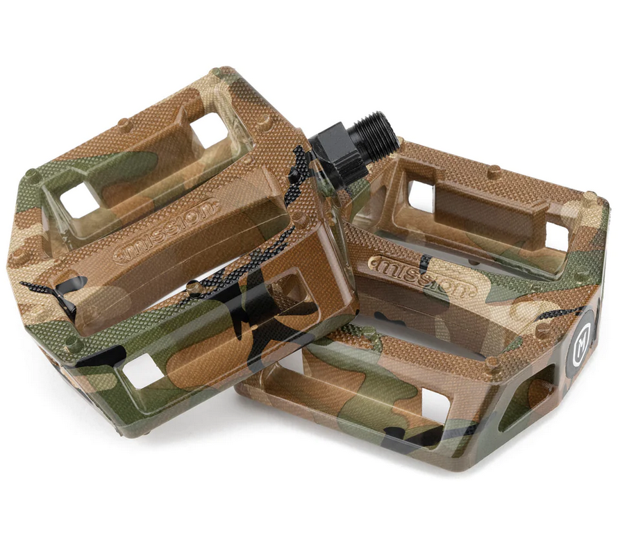 camo pedals Mission BMX Impulse PC Pedals