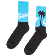 Odyssey Coast Crew Socks One Size - Black/Blue