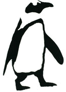 Albe's Penguin 3inch Die Cut sticker White