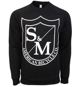 S&M Big Shield Crew Neck Sweatshirt Black / Small