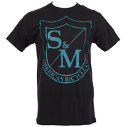 S&M Big Shield T-Shirt Black/Blue / XXL