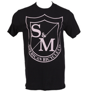 S&M Big Shield T-Shirt Black/Pink / XXXL