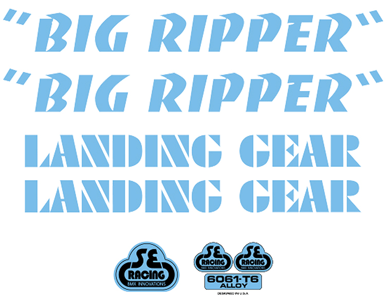SE Bikes Big Ripper Decal Set — Albe's BMX
