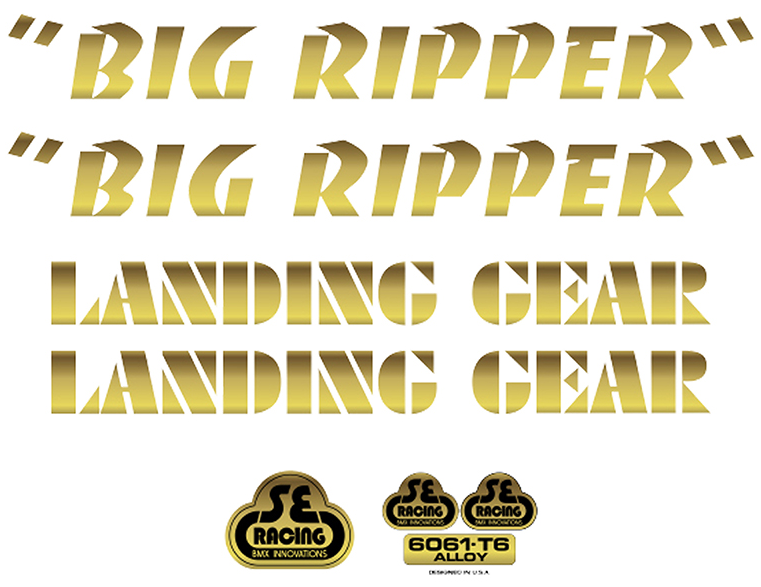Fat Ripper Decals SE Bikes Big Ripper Decal Set — Albe's BMX
