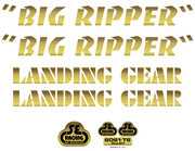 SE Bikes Big Ripper Decal Set Gold