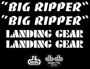 SE Bikes Big Ripper Decal Set White