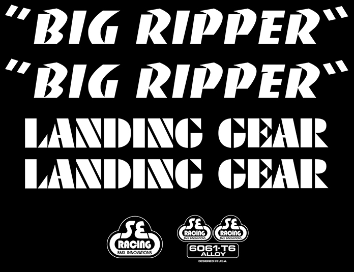SE Bikes Big Ripper Decal Set