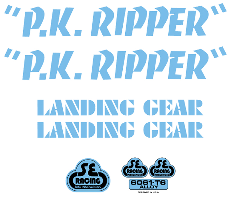 Se Ripper Navy Sticker SE PK Ripper Decal Sticker Set — Albe's BMX