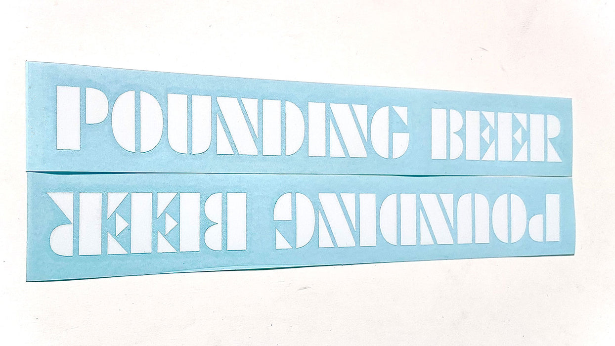 S&M Pounding Beer Stickers