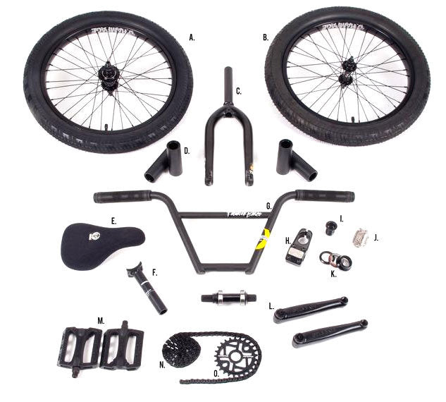 bmx bicycle parts STOLEN x FICTION FREECOASTER PARTS KIT