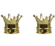 Crown Valve Caps Gold