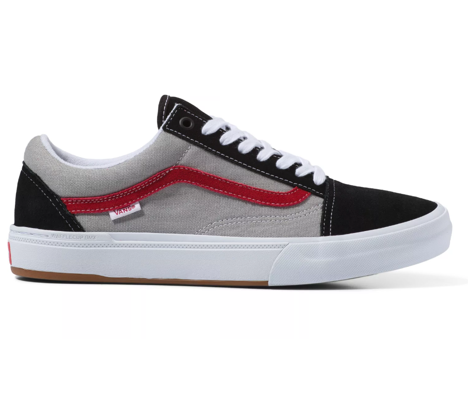 Vans BMX Skool Pro Shoes (Black/Gray/Red) — Albe's